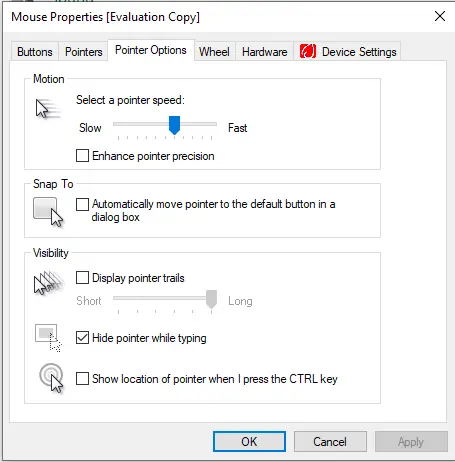 change mouse dpi windows 10: mouse DPI sensitivity slider
