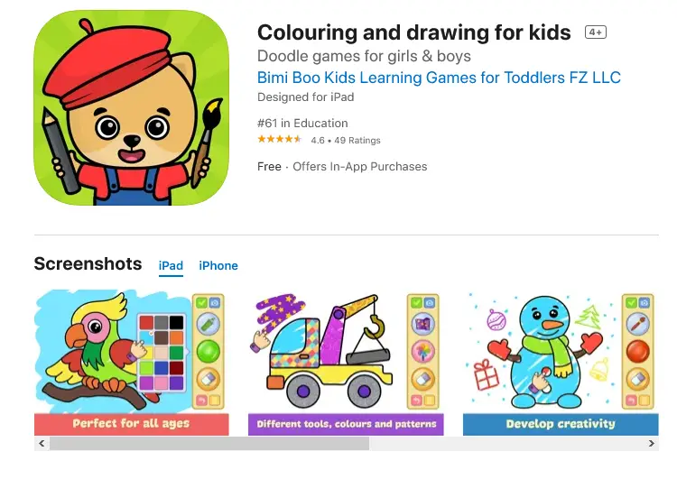 Colouring and drawing for kids