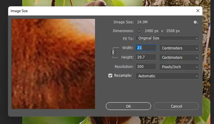 increasing image resolution in photoshop