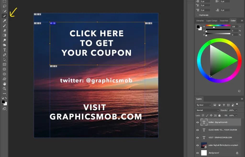 How to add a hyperlink to a jpeg in photoshop tutorial - Graphics Mob
