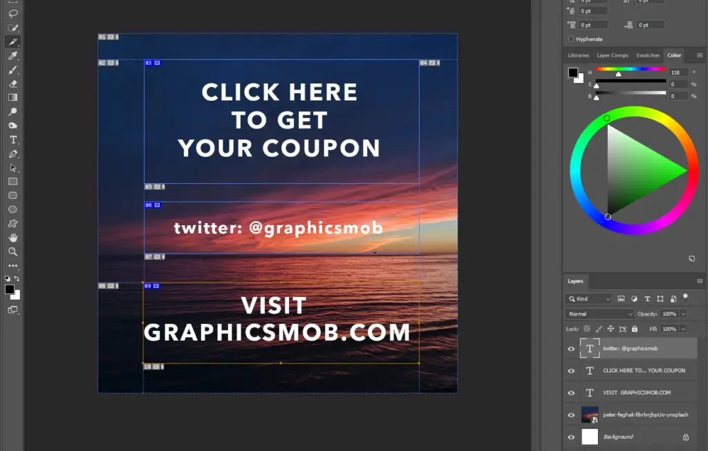 How to add a hyperlink to a jpeg in photoshop tutorial - Graphics Mob