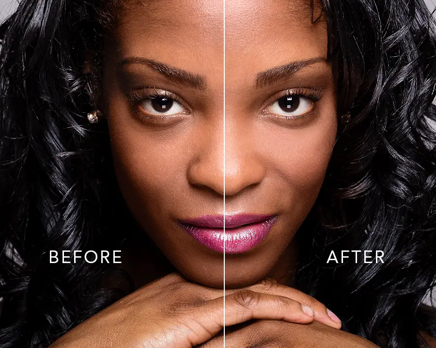 How to brighten under eyes and remove dark circles in photoshop
