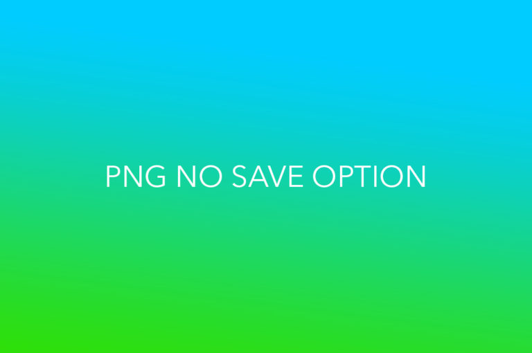 Why You Can’t save as PNG in Photoshop and How To