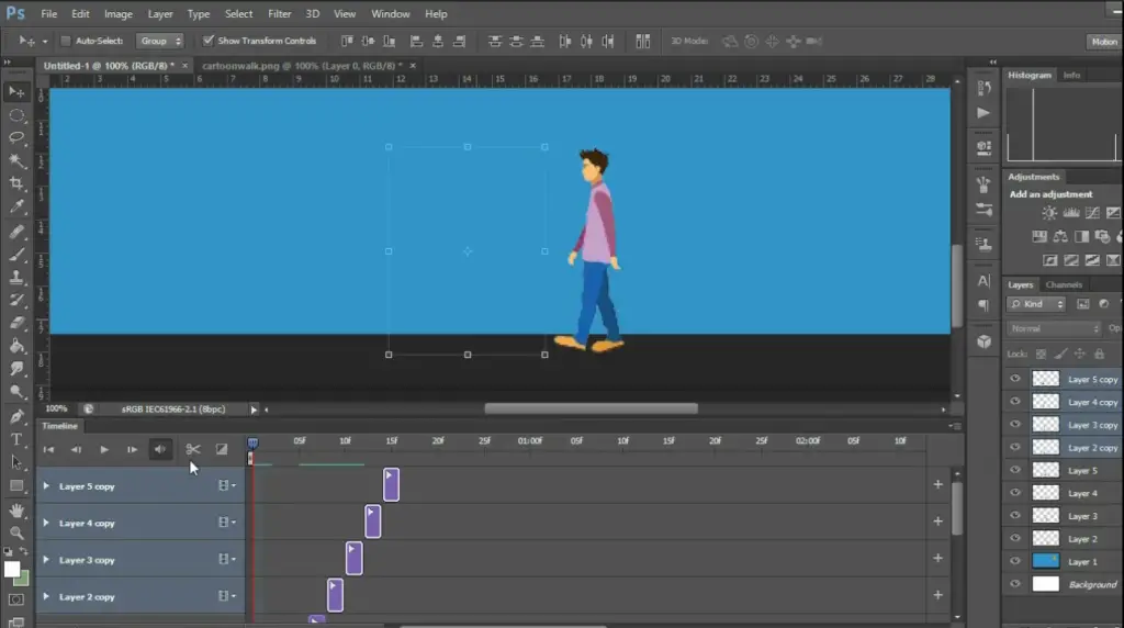 Photoshop can be used for animation and creating keyframes